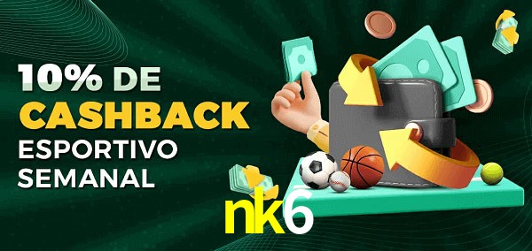 10% de bônus de cashback na nk6